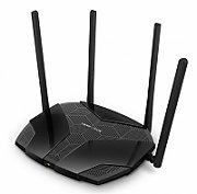 Mercusys MR60X Dual-Band WiFi 6 Router (AX15000), Standarde wireless: Wi-Fi 802.11ax / ac / a / b / g / n, Viteza wireless:   1201 Mbps (5 GHz) + 300 Mbps (2.4 GHz), Interfata:   1 × Port WAN Gigabit + 3 porturi Gigabit LAN, 4 x Antene externe de 5dBi._1