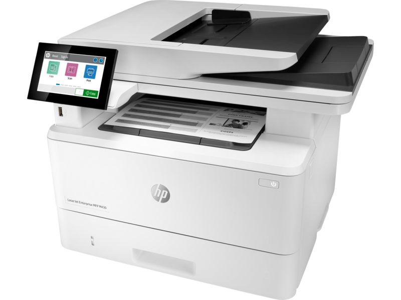 Multifunctional  laser mono HP Enterprise MFP M430f 3PZ55A, Dimensiune: A4, Viteza: 38ppm (31ipm duplex, 40ppm simplex in mod High speed), Rezolutie: 1200x1200dpi (HP FastRes 1200, HP ProRes 1200), Memorie 2 GB, Procesor 800 MHz, fpo 6.5sec (ready), HP PCL 6, HP PCL 5, HP PostScript level 3_2