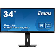 IIYAMA Monitor LED XUB3493WQSU-B5 34” IPS 3440 x 1440 @75Hz 21:9, 400 cd/m², 4ms, HDMI, DP, USB, height, swivel, tilt,_1