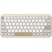 Tastatura wireless ASUS KW100, Culoare: Oat Milk, Greutate: 0.374 ASUS Marshmallow Keyboard KW100 este o tastatura wireless compacta, ultrasubtire, cu un design minimalist.Este compatibila cu dispozitivele Windows, ChromeOS, MacOS, iOS si iPadOS, tastatura ASUS Marshmallow KW100 ofera o_1