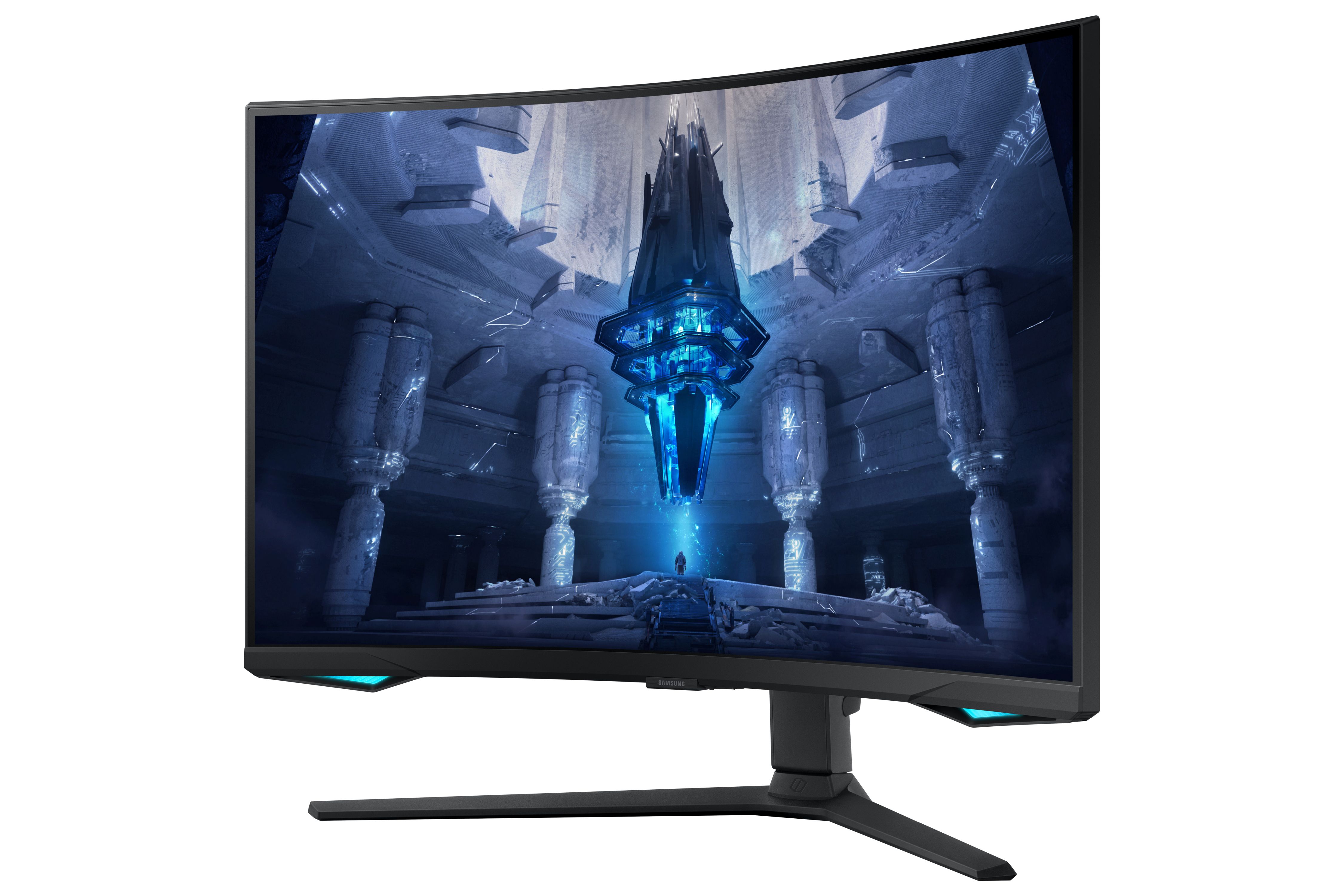 MONITOR SAMSUNG LS32BG750NPXEN 32 inch, Curvature: 1000R , Panel Type: VA, Resolution: 3840x2160, Aspect Ratio: 16:9,  Refresh Rate:165Hz, Response time GtG: 1ms, Brightness: 350 cd/m², Contrast (static): 1,000,000 : 1, Viewing angle: 178º(R/L), 178º(U/D), Color Gamut (NTSC/sRGB/Adobe RGB/DCI-P3)_3