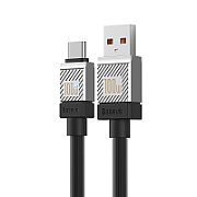 CABLU alimentare si date Baseus, Fast Charging Data Cable pt. smartphone, USB (T) la USB Type-C (T),  100W, 1m, negru, 