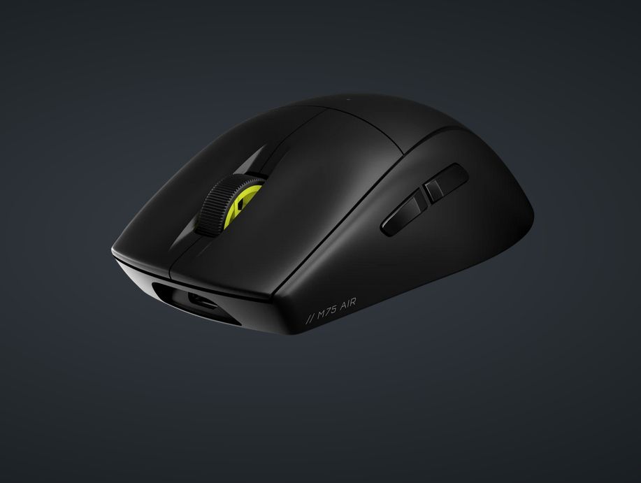 Mouse Gaming CORSAIR M75 AIR WIRELESS Ultra-Lightweight, Optical, up to 34 hrs 2.4 ghz, up to 100 hrs bluetooth, 26k DPI,_2