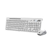 TASTATURA GENIUS wireless, multimedia, 104 taste + 12 taste multimedia, BT5.3 + 2.4G, USB, alb, 