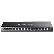 Switch TP-Link TL-SG116, 16 porturi Gigabit, POE, iNTERFATA: 16× 10/100/1000Mbps RJ45 Ports, AUTO Negotiation, AUTO MDI/MDIX, Fanless, Packet Forwarding Rate: 23.8 Mpps, Capacitate: 32 Gbps, Dimensiuni: 286 × 111.7 × 25.4 mm,_1