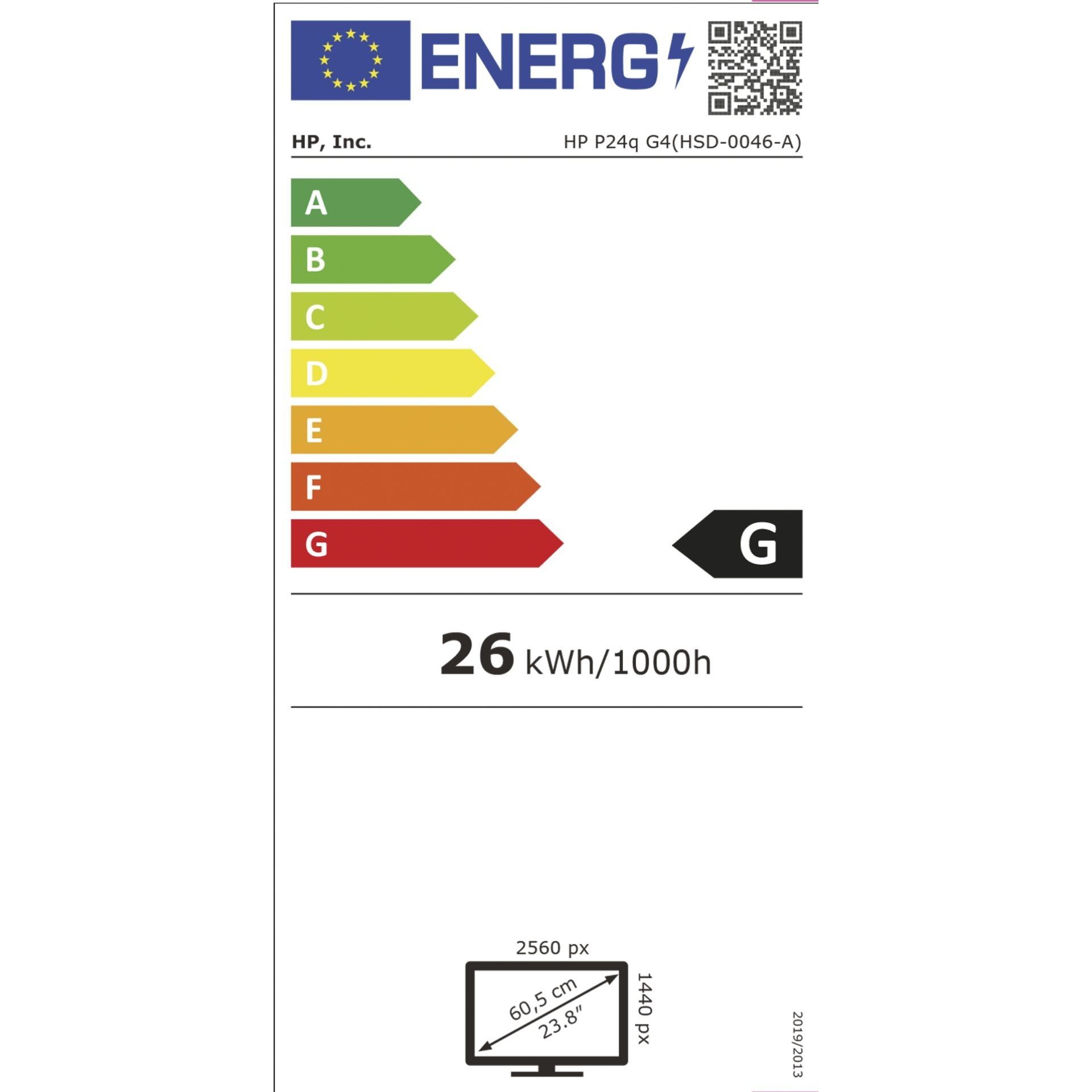 HP P24q G4 60.5 cm (23.8