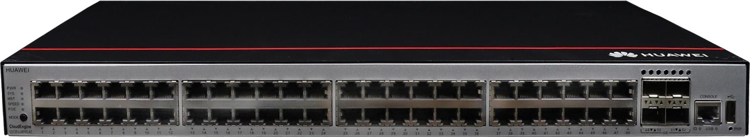 Huawei Switch S5735-L48P4S-A1 (48*GE ports, 4*GE SFP ports, PoE+, AC power) + license L-MLIC-S57L (98011345)_2