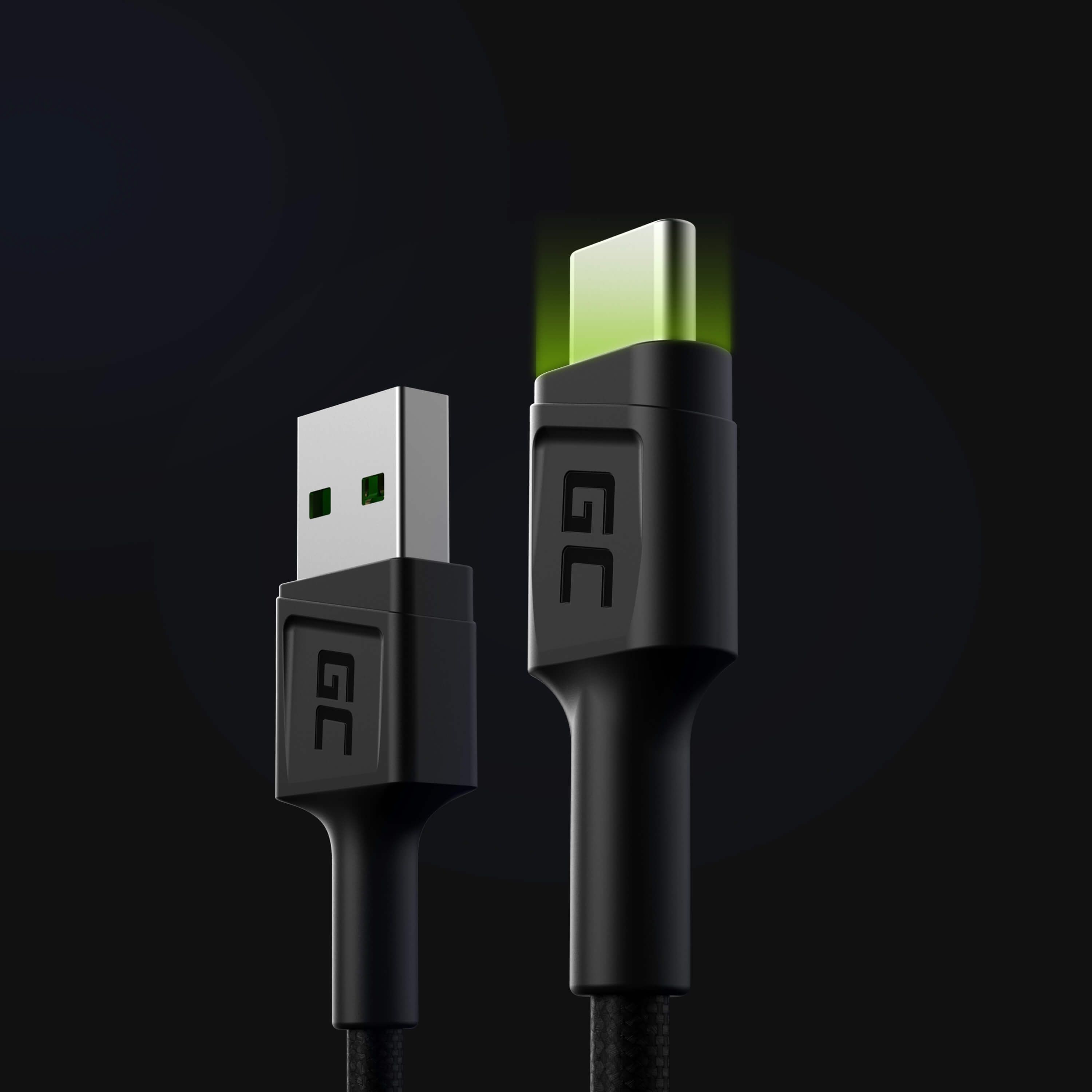 Green Cell KABGC06 cabluri USB 1,2 m USB A USB C Negru_2