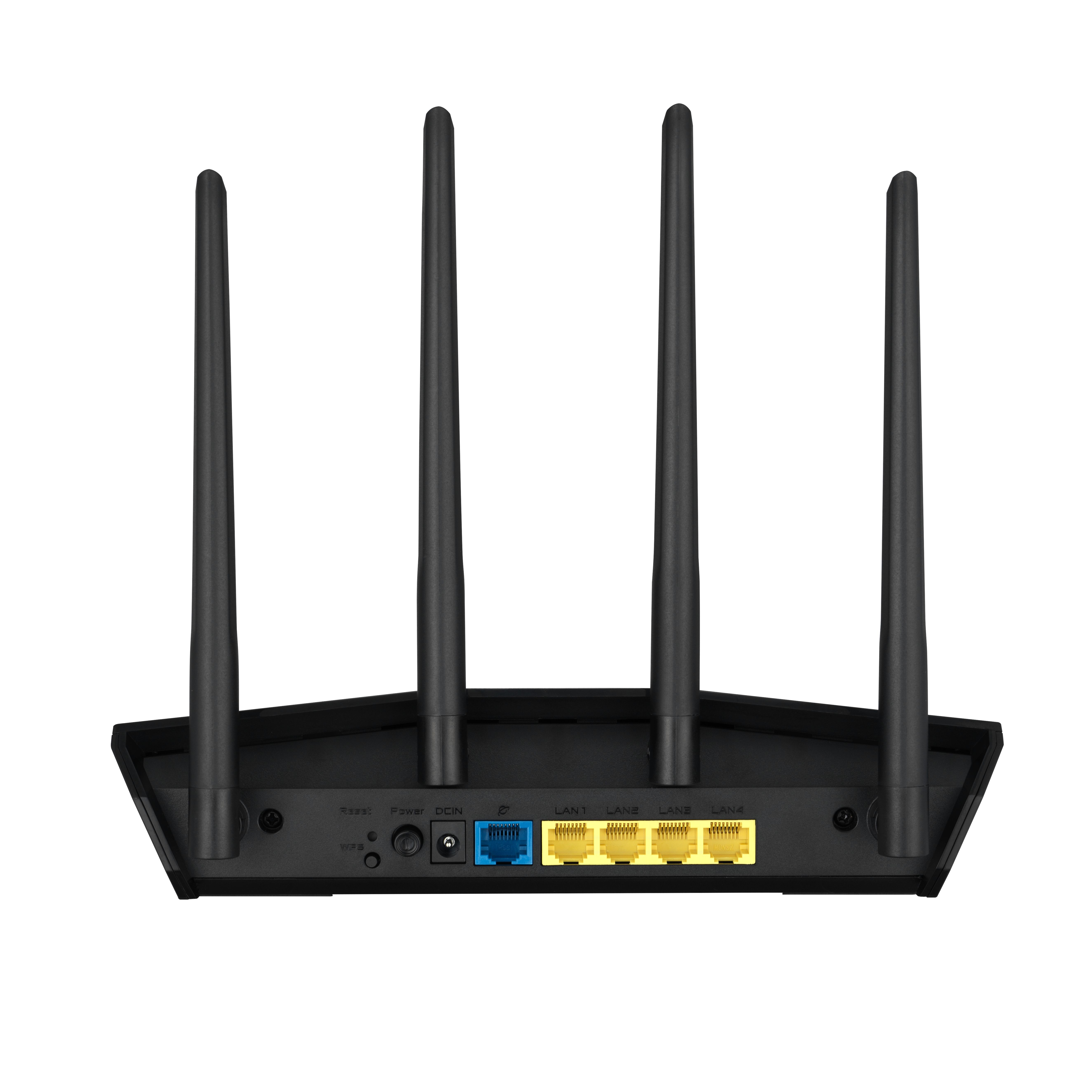 Asus Wireless Router RT-AX57, AX3000 2402 Mbps+ 574 Mbps, Dual-Band-2.4, 5Ghz, WI-FI 6, 4 x antene externe, Procesor: 1.7GHz quad-core, Memorie: 256 Mb RAM, 128Mb Flash, interfata: 1 x WAN, 4 x 10/100/1000, Dimensiuni: 230 x 134 x 56 mm, Greutate: 374g._3