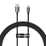 CABLU alimentare si date Baseus Superior, Fast Charging Data Cable pt. smartphone, USB la USB Type-C 100W, 1.5m, negru 