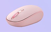 MOUSE Baseus PC sau NB wireless, 2.4GHz si Bluetooth, optic, 800/ 1200/1600 dpi,butoane/scroll 3/1, roz,