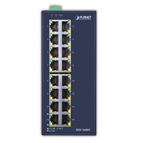 PLANET ISW-1600T switch-uri Fara management Fast Ethernet (10/100) Albastru_2