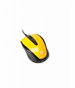 Mouse Serioux cu fir, optic, Pastel 3300, 1000dpi, galben, ambidextru, blister, USB_1