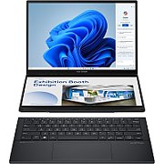 Laptop ASUS Zenbook DUO Max, UX8406MA-PZ075X, 14.0-inch, 3K (2880 x 1800) OLED 16:10 aspect ratio, Intel® Core™ Ultra 7 Processor 155H XX GHz (24MB Cache, up to 4.8 GHz, 14 cores, 20 Threads), Intel® Iris Xe Graphics,  LPDDR5X 16GB, 1TB M.2 NVMe™ PCIe® 4.0 SSD, 120Hz refresh rate, 400nits,  FHD_1