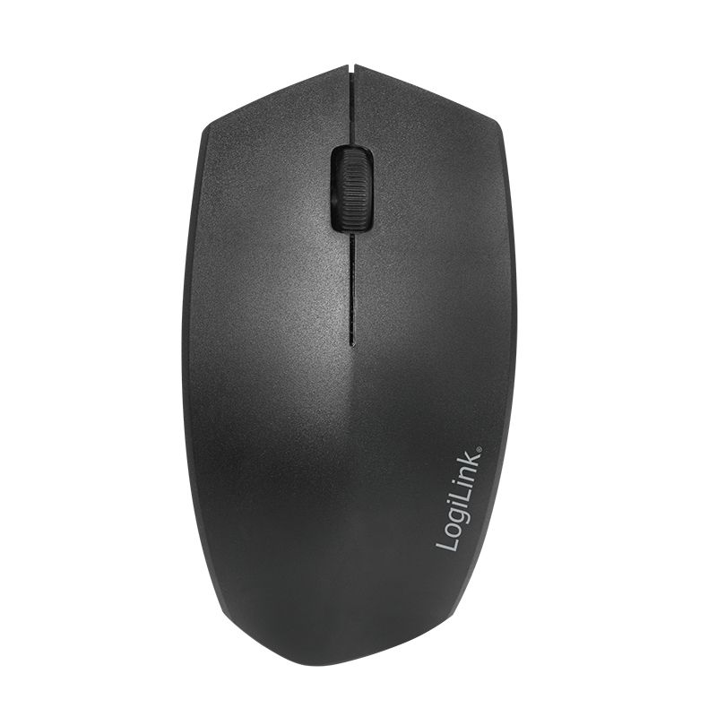 MOUSE Logilink, PC sau NB, wireless, BT 4.1 + 2.4GHz, optic, 1200 dpi, butoane/scroll 3/1, ergonomic, negru, 