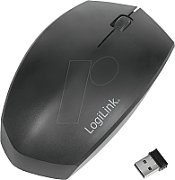 MOUSE Logilink, PC sau NB, wireless, BT 4.1 + 2.4GHz, optic, 1200 dpi, butoane/scroll 3/1, ergonomic, negru, 