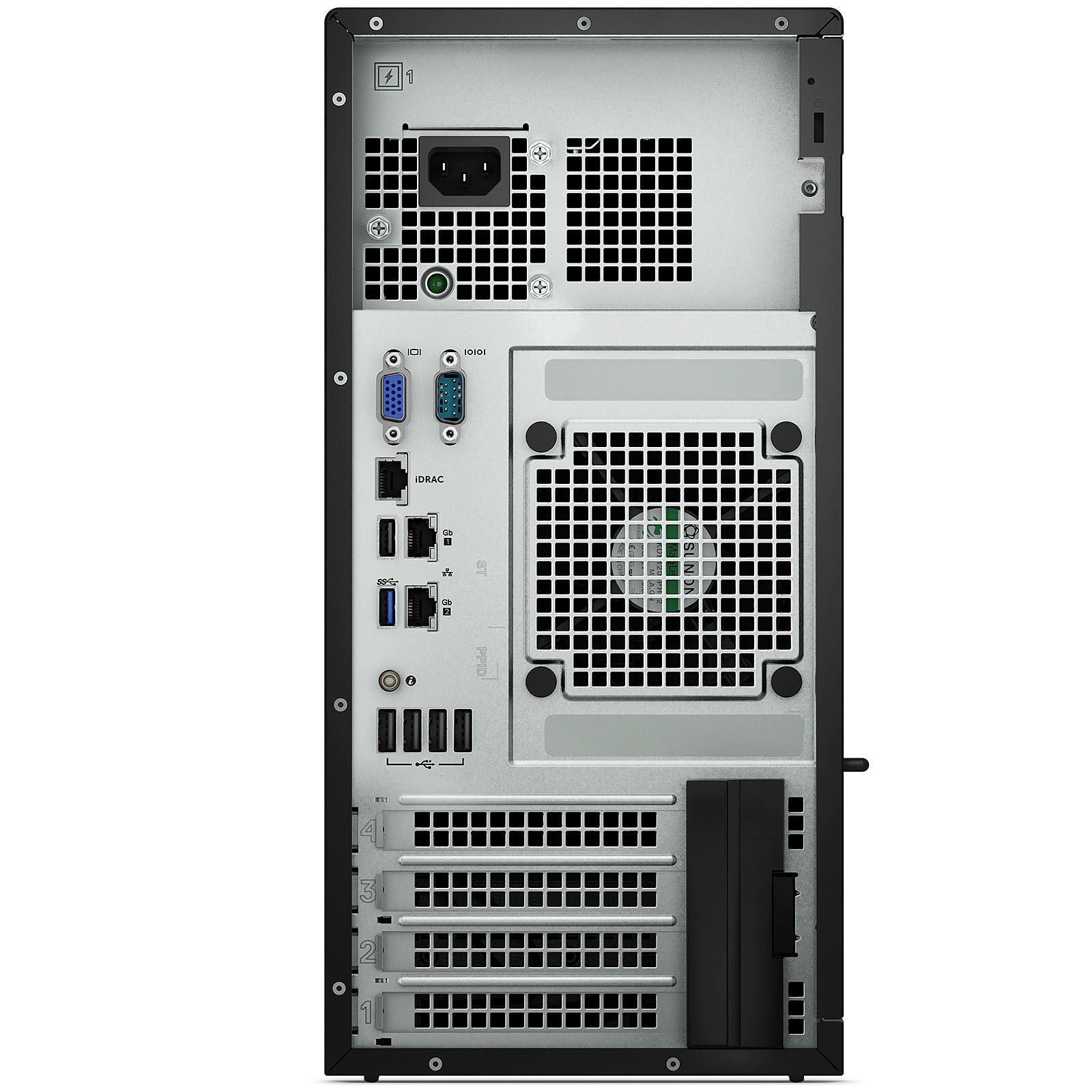 PowerEdge T150, Chassis 4x3.5, Xeon E-2314, 8GB, 1x1TB SATA 7.2K, Broadcom 5720 Dual Port iDRAC9 Basic 15G, 300W, 3YBasic_5