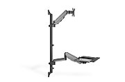 Sit-Stand Workstation wall single mount,  black max load capacity: 1-8 kg,max Screen Size: 17