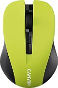 CANYON MW-1, Yellow 2.4GHz wireless optical mouse with 3 buttons, 800/1200/1600 DPI adjustable_1