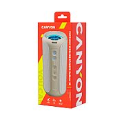 CANYON OnMove 15, Bluetooth speaker,Beige, IPX6,2*20W,7.4V 2600mah battery, EQ,TWS,AUX,Hand-free_1