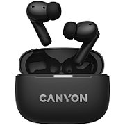 CANYON OnGo TWS-10 ANC+ENC, Bluetooth Headset, microphone, BT v5.3 BT8922F, Frequence Response:20Hz-20kHz, battery Earbud 40mAh*2+Charging case 500mAH, type-C cable length 24cm,size 63.97*47.47*26.5mm 42.5g, Black_1