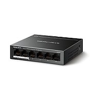 Mercusys Desktop Switch MS106LP 6 porturi 10/100Mbps, Standarde si protocoale  IEEE 802.3x Flow Control, 4 porturi POE, buget POE 40W, dimensiuni: 99.8*98*25mm._5