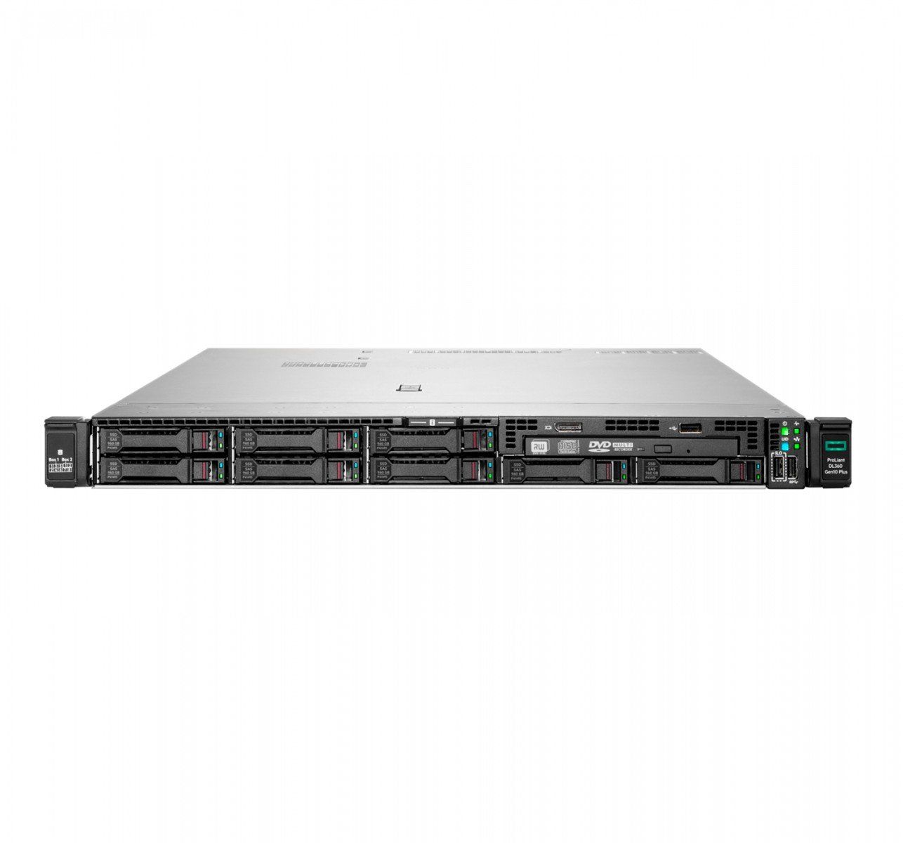 Server HPE ProLiant DL360 Gen10 Plus, Rack 1U, Intel Xeon Silver 4309Y (8 C / 16 T, 2.8 GHz - 3.60 GHz, 12 MB cache, 105 W), 32 GB DDR4 ECC, fara stocare, 8 x SFF, 800 W, Fara sistem de operare
 [1 buc]Procesor server Intel Xeon Silver 4310, socket 4189, 12C / 24T, 2.10 - 3.30 GHz, 18 MB cache, 120 W
 [1 buc]Memorie server Samsung 32 GB DDR4 ECC RDIMM 2666 MHz 2Rx4_8