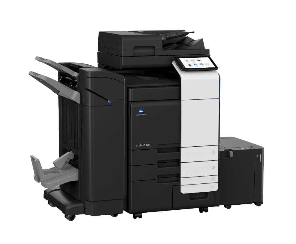 Multifunctionala alb negru Konica Minolta A3 Bizhub 360i, set cu DF-714, stand si toner_2