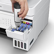 Multifunctional inkjet color Epson EcoTank CISS L5316, culoare: alb, dimensiune A4(Printare,Copiere, Scanare, Fax), printare borderless, viteza 33ppm alb-negru, 15ppm color, rezolutie 5760 x 1440 dpi, alimentare hartie 100 coli, ADF 30 coli, scanner CIS, rezolutie 1200 x 2400 dpi, interfata: USB_3