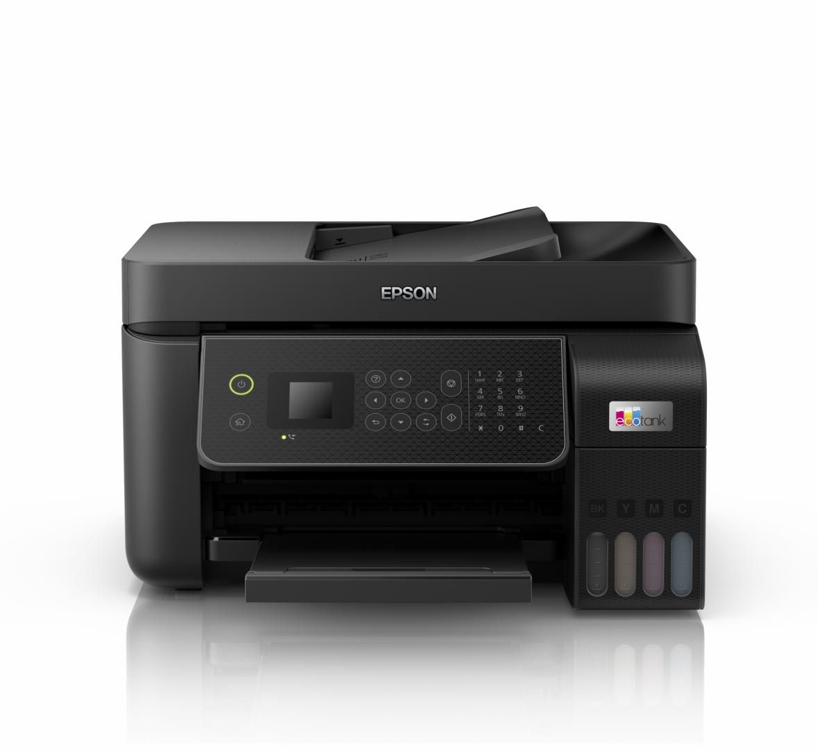 Multifunctional inkjet color Epson EcoTank CISS L5310, dimensiune A4 (Printare,Copiere, Scanare, Fax), printare borderless, viteza 33ppm alb-negru, 15ppm color, rezolutie 5760 x 1440 dpi, alimentare hartie 100 coli, ADF 30 coli ,scanner CIS, rezolutie 1200 x 2400 dpi, interfata: USB, retea, WIFI_2