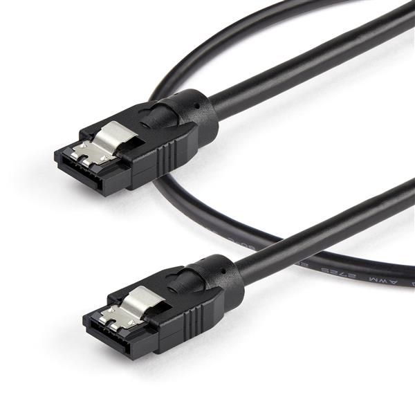 0.3 M ROUND SATA CABLE/SATA CORD - LATCHING CONNECTORS_3