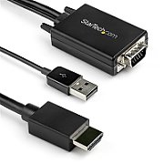 VGA TO HDMI CABLE - USB AUDIO/- USB AUDIO - 1080P RESOLUTION_1