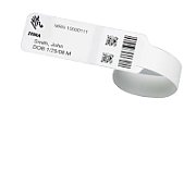 Wristband, Synthetic, 1x7.9375in (25.4x201.6mm); DT, Lam 65843RM / 66213RM, Coated, 1in (25.4mm) core, 263/roll, 6/box, Plain_1