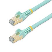 PATCH CABLE CAT6A 1M AQUA/STP 10GBIT/S M/M SNAGLESS_1