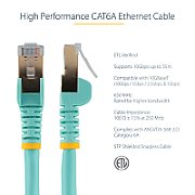 PATCH CABLE CAT6A 1M AQUA/STP 10GBIT/S M/M SNAGLESS_5