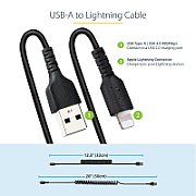 USB TO LIGHTNING CABLE - 50CM/(20IN) COILED CABLE BLACK_8