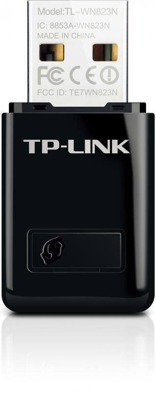 ADAPTOR RETEA TP-LINK wireless,  Mini, de la 1 port USB2.0 la 1 antena interna,  300Mbps, 2.4GHz, 