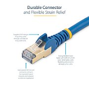 5M CAT6A ETHERNET CABLE BLUE/BLUE - SHIELDED COPPER WIRE_6