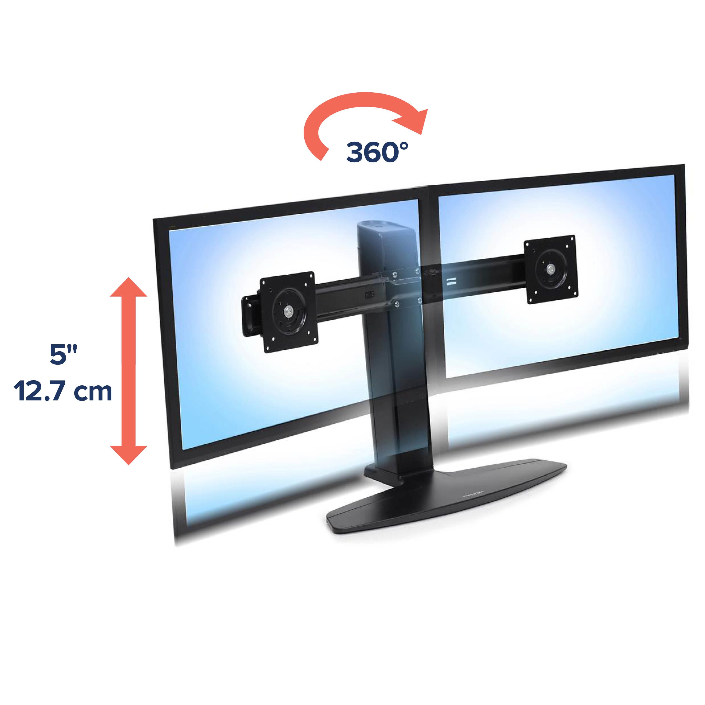 NEOFLEX DUAL MONITOR LIFT STAND/24IN 6.4-15.4KG LIFT12.7 MISD 3Y_6