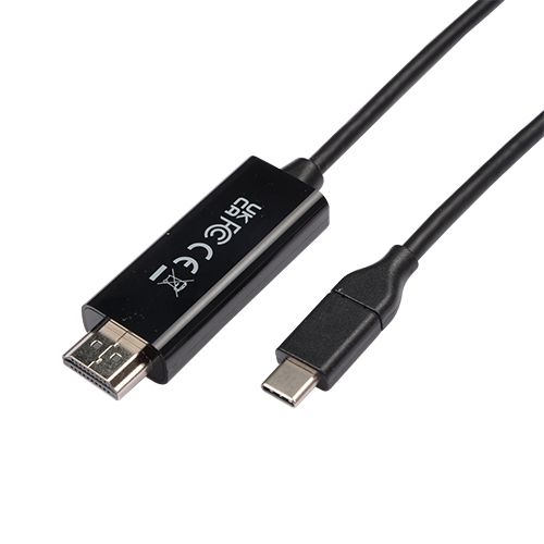 USB-C TO HDMI 2.0 CABLE 1M BLK/VID + DATA CABLE 21.6GBPS 4K UHD_2