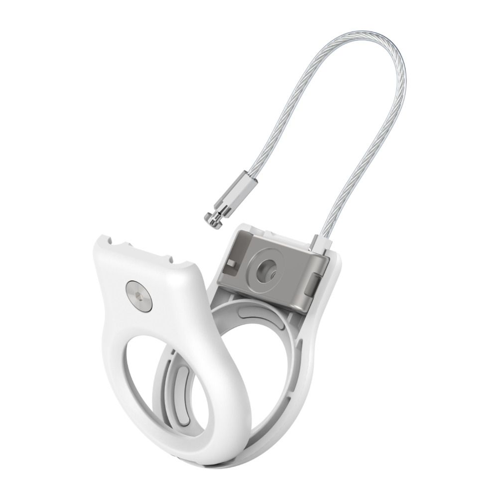 SECURE HOLDER W/ WIRE LOOP/F/ APPLE AIRTAG WHITE_4