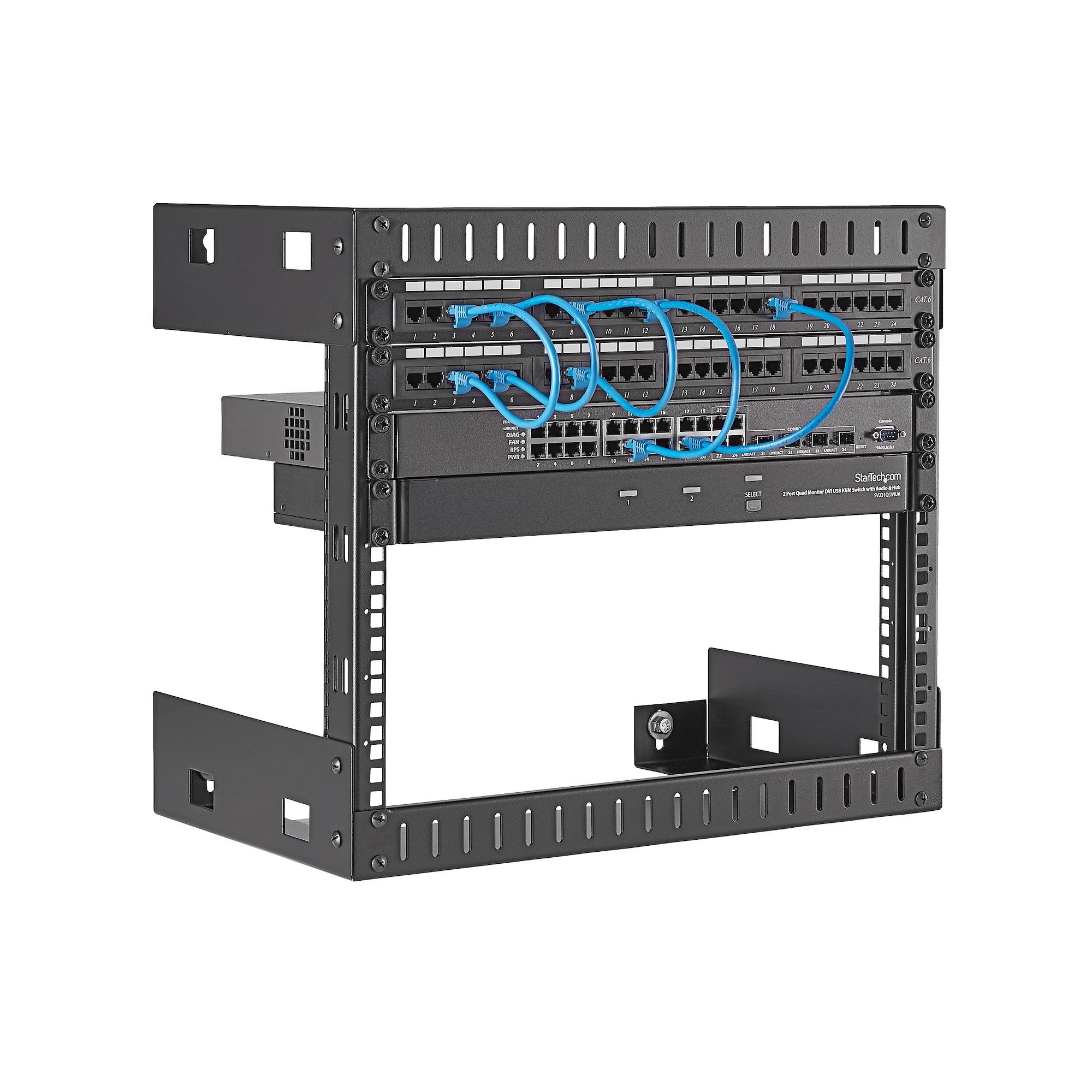 8U OPEN FRAME EQUIPMENT RACK/._3