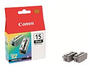 BCI-15 BLK BLACK INK CARTRIDGE/2-PACK F/ I70_1