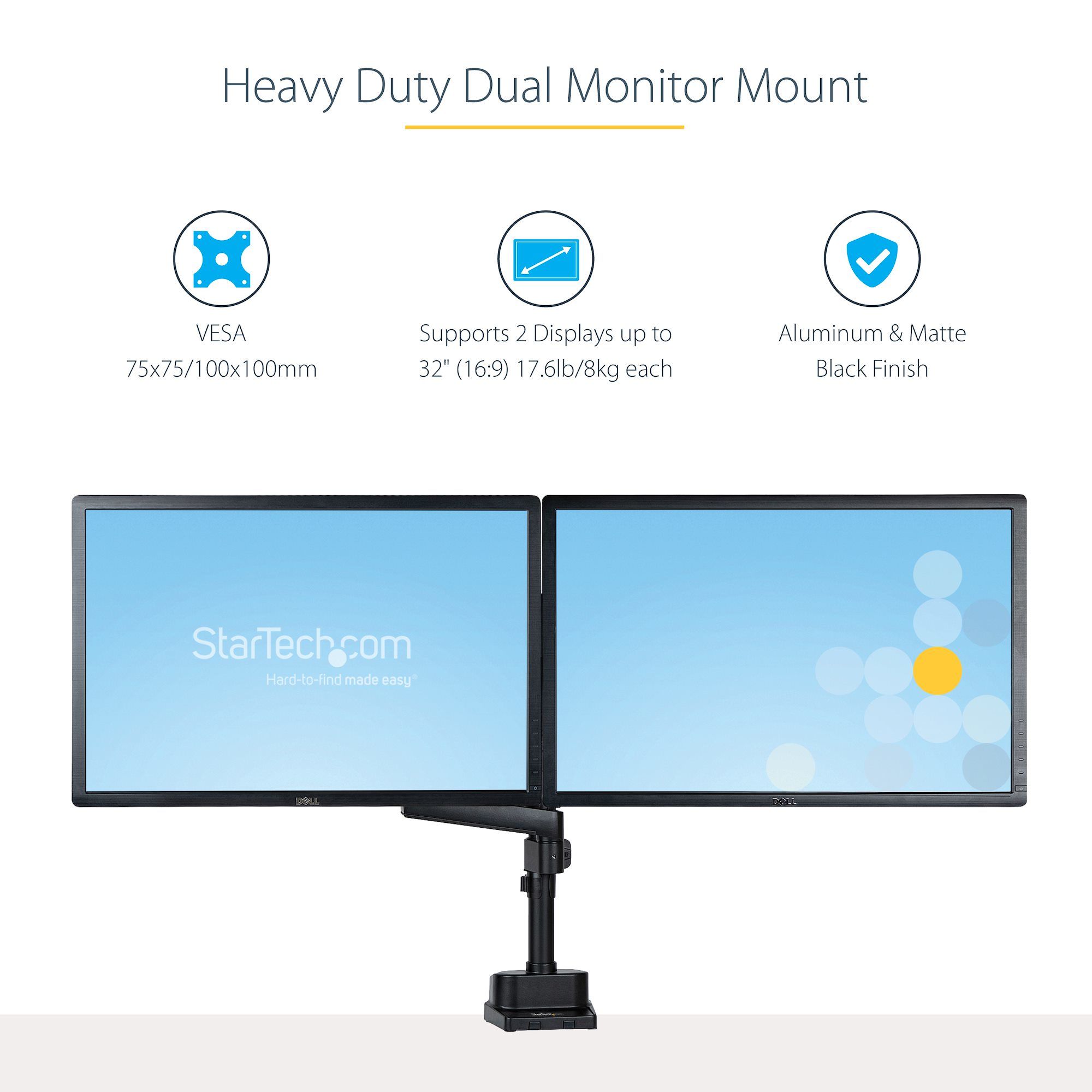 DESK MOUNT DUAL MONITOR ARM/._12