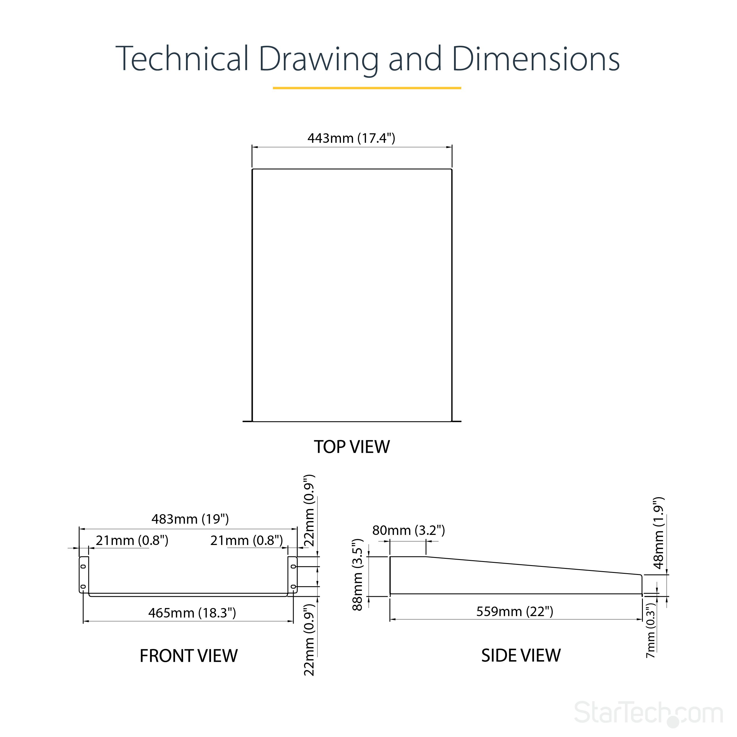 2U 22IN FIXED RACK MOUNT SHELF/._9