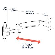 LX WALL MOUNT LCD ARM/32IN 2.3-11.3KG LIFT 33 MISD 10Y_7