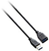 USB 3.2 GEN1 A EXT CABLE 3M BLK/USB A DATA EXTENSION CABLE 5GBPS_1