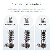 UNIVERSAL LAPTOP LOCK 3-IN-1/LOCKING SECURITY CABLE_9