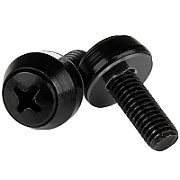 100 PKG M6 MOUNTING SCREWS/M6X12MM SCREWS BLACK_1