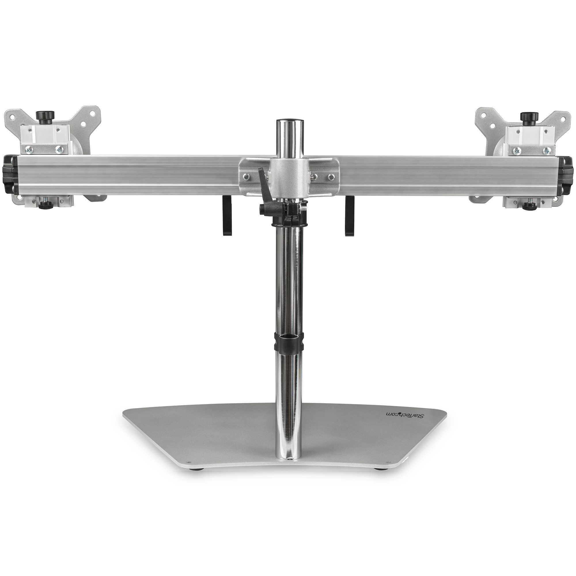 DUAL-MONITOR STAND - HORIZONTAL/FOR UP TO 24IN MONITORS - SILVER_2